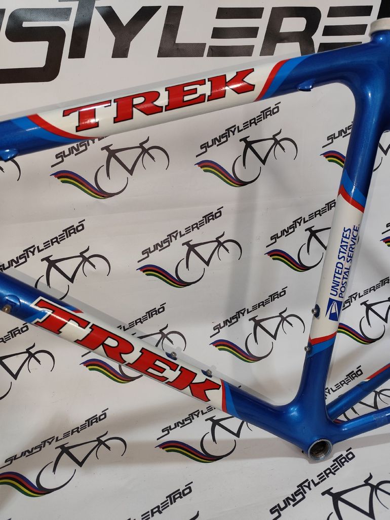 Used Trek 5500 oclv carbon United states postal service Lance Armstrong Trek 5500 oclv carbon United states postal service Lance Armstrong Custom Frameset 1998 Road & Gravel, Blue — image 12 of 25