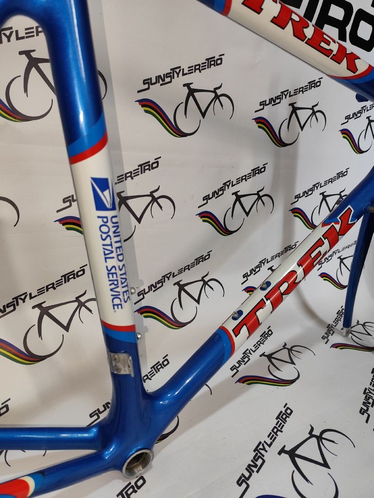 Used Trek 5500 oclv carbon United states postal service Lance Armstrong Trek 5500 oclv carbon United states postal service Lance Armstrong Custom Frameset 1998 Road & Gravel, Blue — image 6 of 25