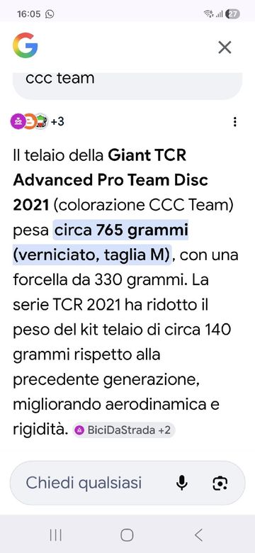 Brugt Giant TCR Advanced, Pro Disc 0 2021 Frameset 2021 Road & Gravel — billede 7 af 7