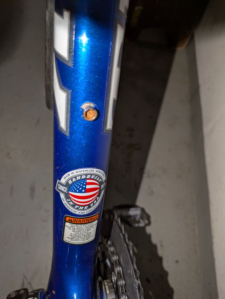 Used Trek 5200 2003 2003 Road & Gravel, Blue — image 8 of 19