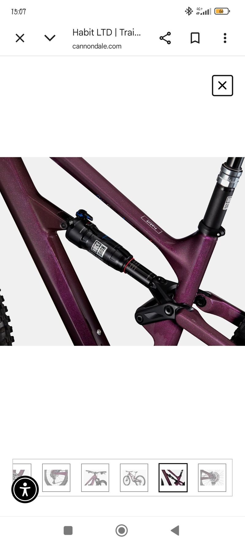 Použité Cannondale Habit LTD 2024 2024 Mountainbike — obrázek 3 z 6