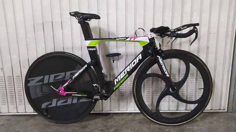 Used Merida Warp TT Team-E 2015 Frameset 2015 Road & Gravel, Schwarz — image 1 of 11