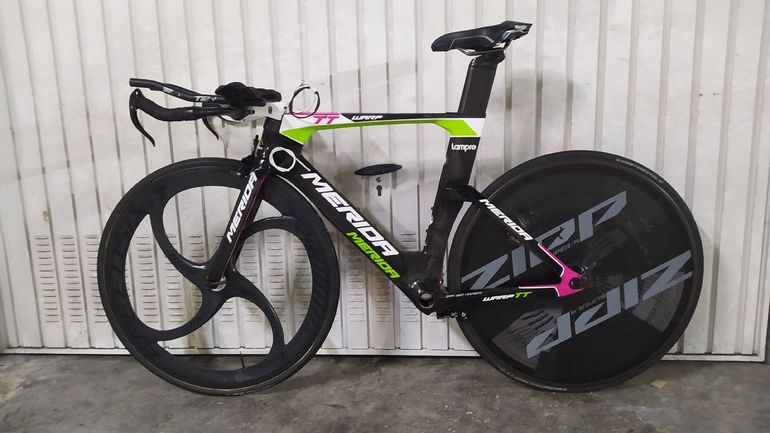 Used Merida Warp TT Team-E 2015 Frameset 2015 Road & Gravel, Schwarz — image 2 of 11