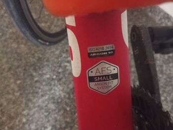 Used Argon 18 Gallium CS Kit 3 105 2019 2019 Road & Gravel, Red — image 2 of 3