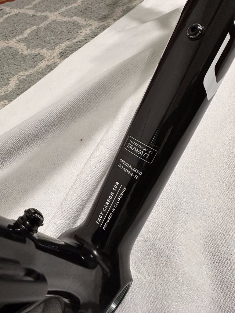 Used Specialized Tarmac SL8 Frameset - FACT 10r Carbon 2026 Frameset 2026 Road & Gravel, Black — image 6 of 9