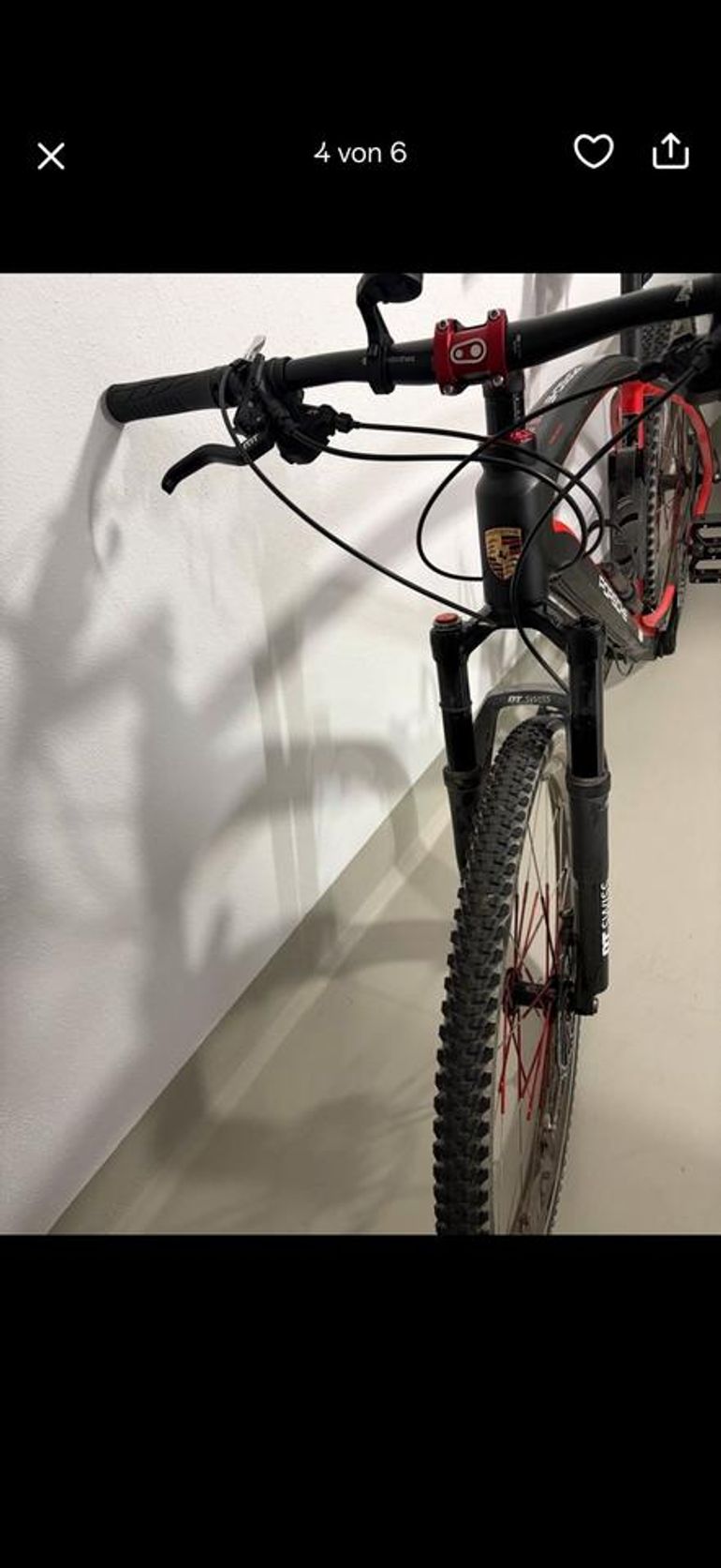 Used Porsche Porsche Custom Shimano XTR 2015 Mountainbike, Schwarz — image 3 of 7