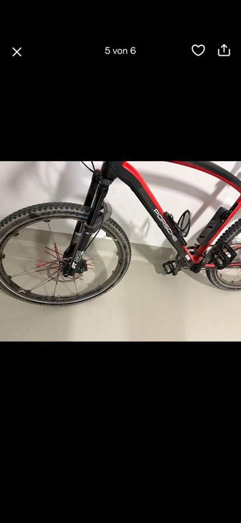 Used Porsche Porsche Custom Shimano XTR 2015 Mountainbike, Schwarz — image 7 of 7