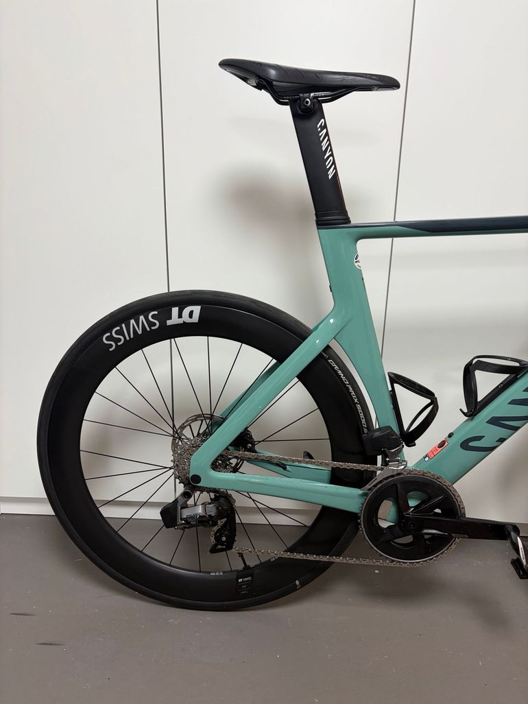 Used Canyon Aeroad CF SLX 7 eTap 2023 2023 Road & Gravel, Grün — image 3 of 21