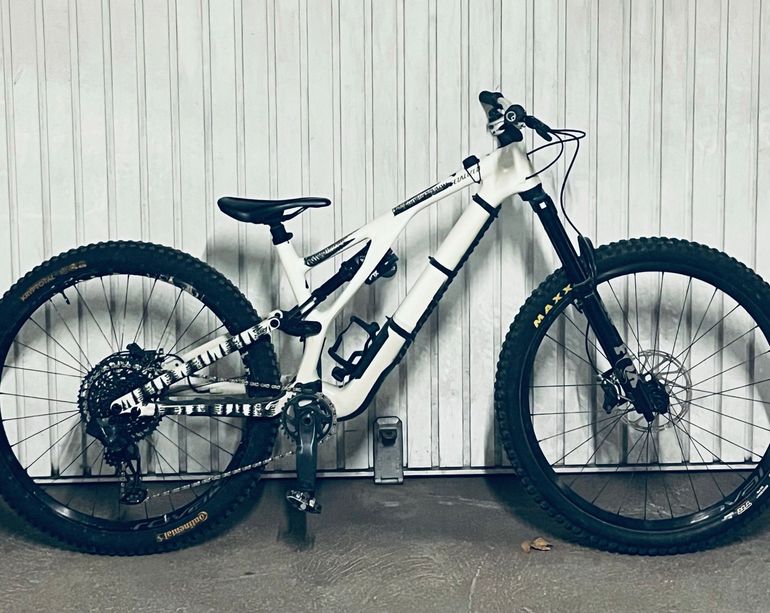 Used Specialized Stumpjumper EVO Expert - SRAM GX Eagle AXS, FOX Performance Elite 2023 2023 Mountainbike, White, 29 — image 4 of 29