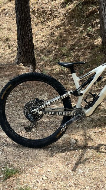Used Specialized Stumpjumper EVO Expert - SRAM GX Eagle AXS, FOX Performance Elite 2023 2023 Mountainbike, White, 29 — image 2 of 29