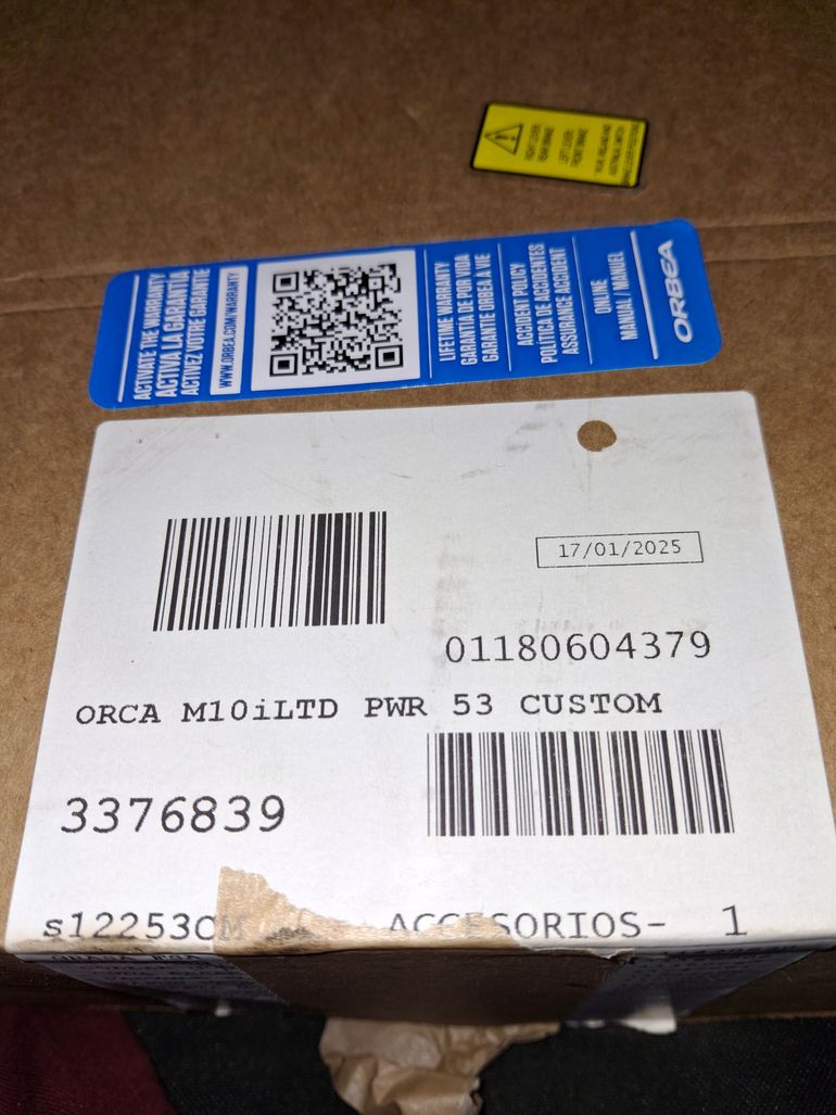 Used Orbea ORCA M10iLTD PWR 2025 2025 Road & Gravel, Blanco — image 3 of 6