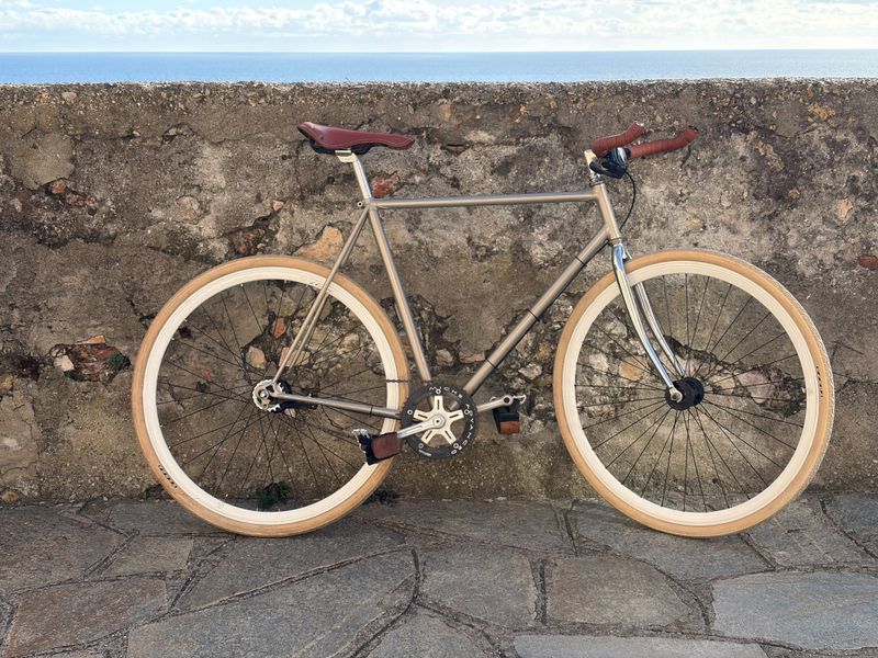 Legnano 56 Sport Acciaio Colombus * Trasmissione Shimano 7 Speed Con 1990 Urban & Touring usato