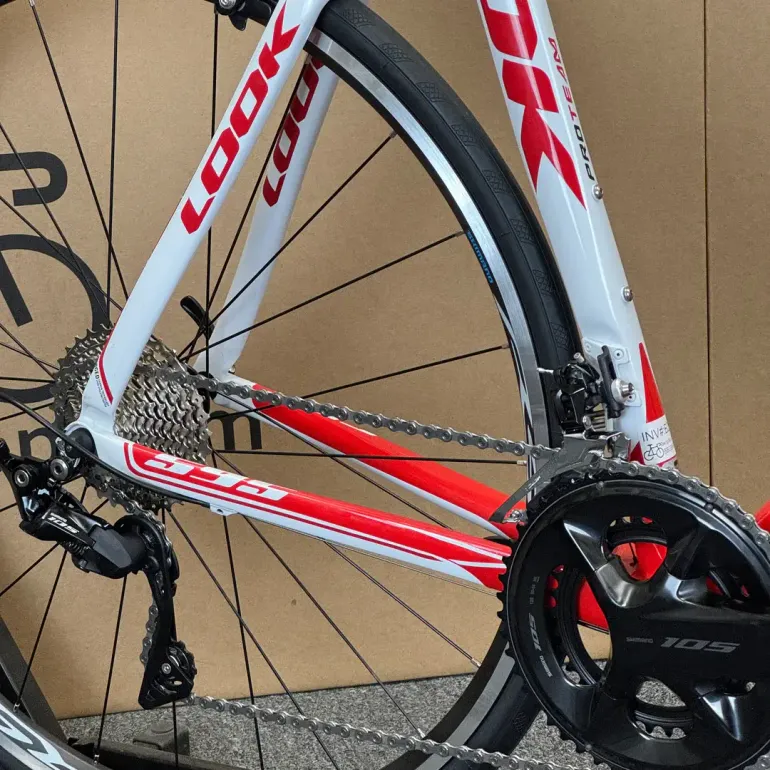 Used Look Look 595 - 11-speed Shimano 105 58cm (2011) 2011 Road & Gravel, Red — image 5 of 6