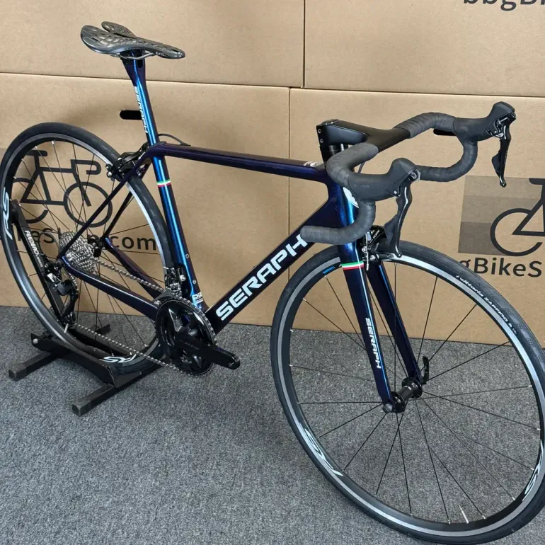 Used Seraph Seraph Carbon Fiber Road Bike - 11-speed Shimano 105 54cm (Chameleon-2022 2022 Road & Gravel, Blue — image 8 of 9