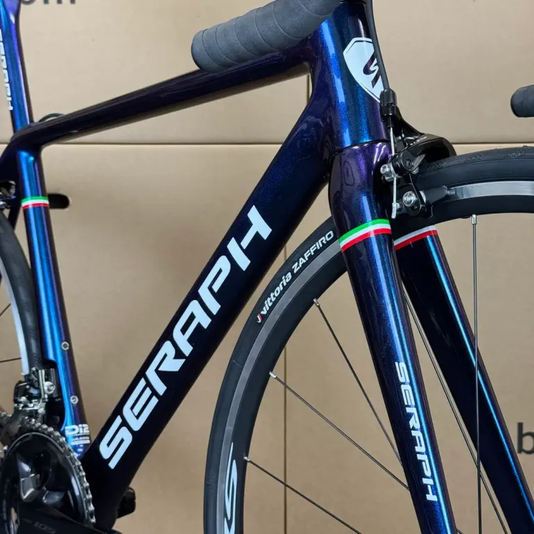 Used Seraph Seraph Carbon Fiber Road Bike - 11-speed Shimano 105 54cm (Chameleon-2022 2022 Road & Gravel, Blue — image 4 of 9