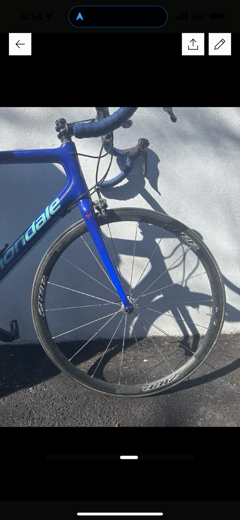 Used Cannondale SuperSix EVO Hi-MOD Dura Ace 1 2017 2017 Road & Gravel, Blue — image 3 of 7