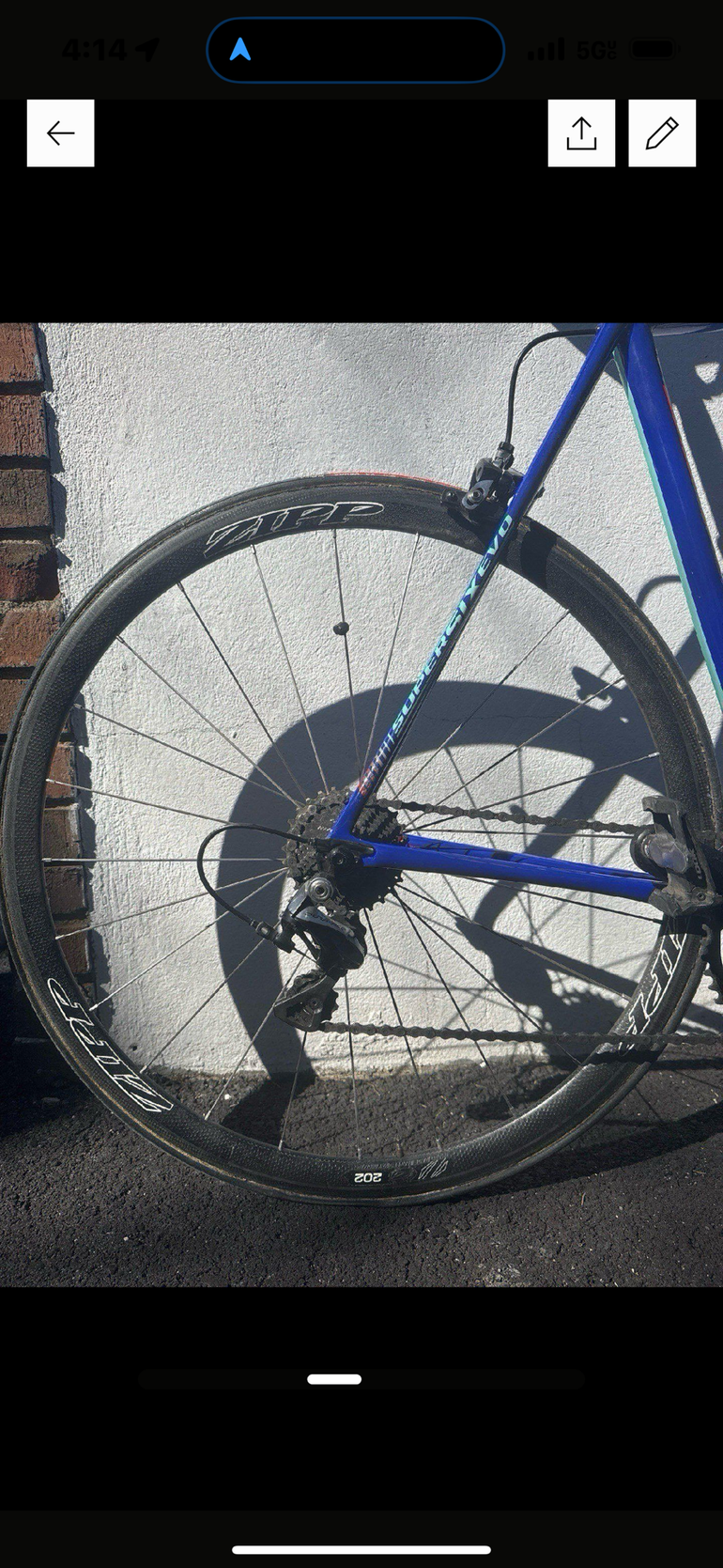 Used Cannondale SuperSix EVO Hi-MOD Dura Ace 1 2017 2017 Road & Gravel, Blue — image 4 of 7