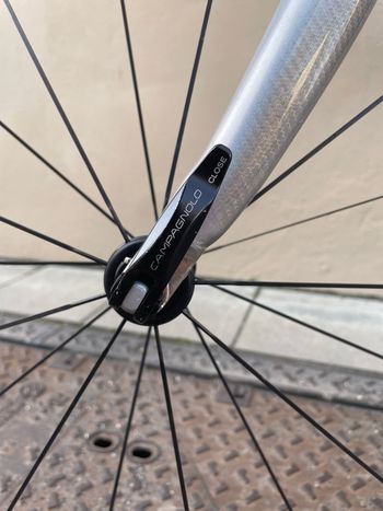 Used Bianchi Luna Campagnolo Veloce 2002 Road & Gravel, Light Gray — image 13 of 17