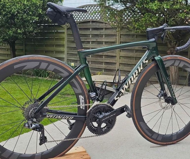 Used Specialized Tarmac Shimano Dura Ace Di2 2021 Road & Gravel, Green — image 1 of 4