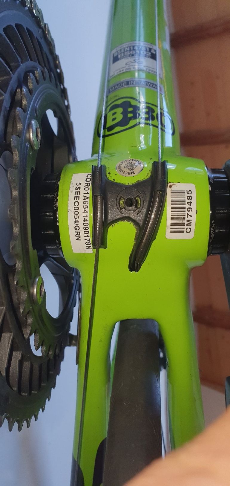 Gebrauchtes Cannondale Supersix Shimano 105 2015 Road & Gravel, Grün — Bild 7 von 9