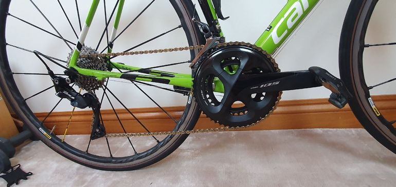 Gebrauchtes Cannondale Supersix Shimano 105 2015 Road & Gravel, Grün — Bild 3 von 9