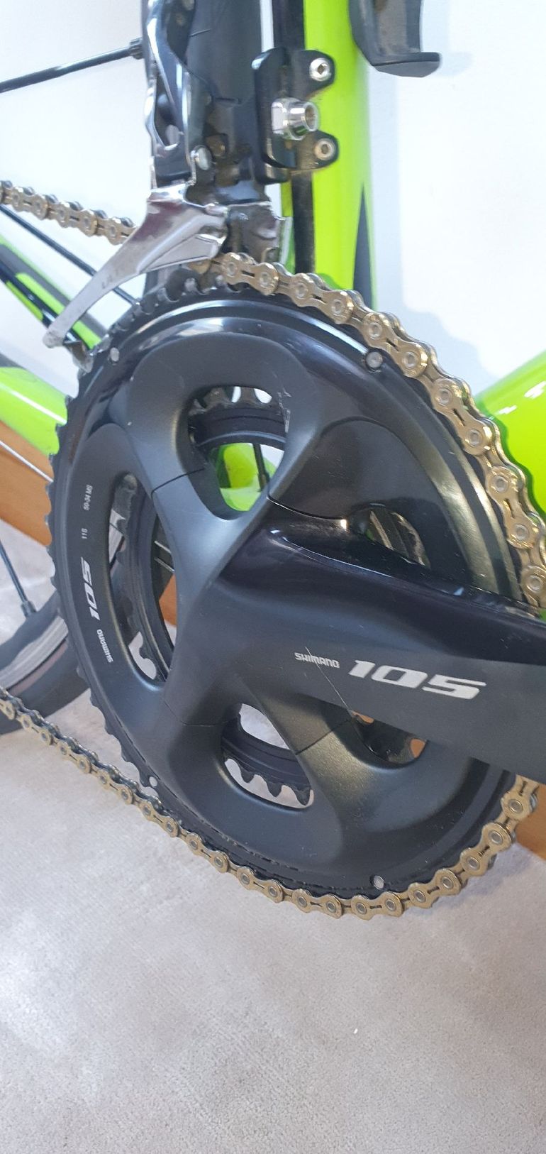 Gebrauchtes Cannondale Supersix Shimano 105 2015 Road & Gravel, Grün — Bild 9 von 9