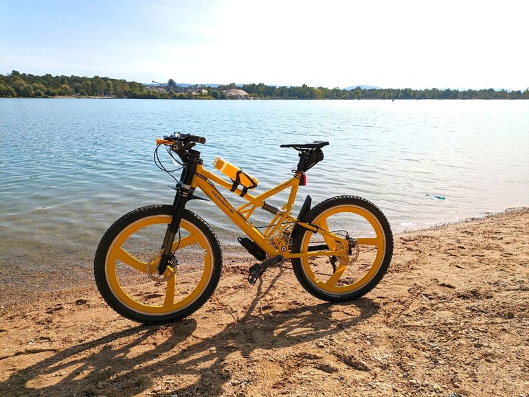 Gebrauchtes Porsche Custom Shimano XTR 1996 Mountainbike, Orange — Bild 7 von 8