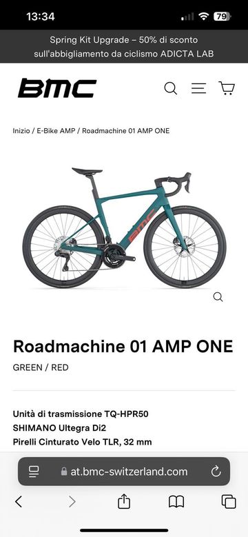 Tweedehands BMC Roadmachine 01 AMP ONE 2024 2024 Road & Gravel — afbeelding 3 van 5