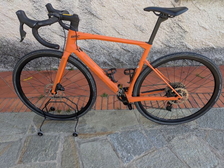 Used BMC Roadmachine SRAM Rival eTap AXS 2021 Road & Gravel, Orange — image 2 of 10