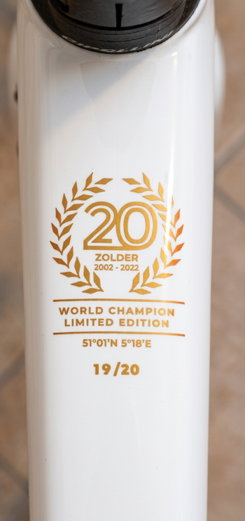 Used Cipollini Cipollini THE ONE - WORLD CHAMPION "ZOLDER" LIMITED EDITION N°19/20 2023 Road & Gravel, Weiß — image 5 of 6