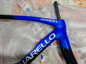Used Pinarello DOGMA F RED ETAP AXS Disc 2024 Frameset 2024 Road & Gravel, Blue — image 6 of 12