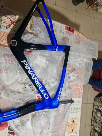 Used Pinarello DOGMA F RED ETAP AXS Disc 2024 Frameset 2024 Road & Gravel, Blue — image 3 of 12