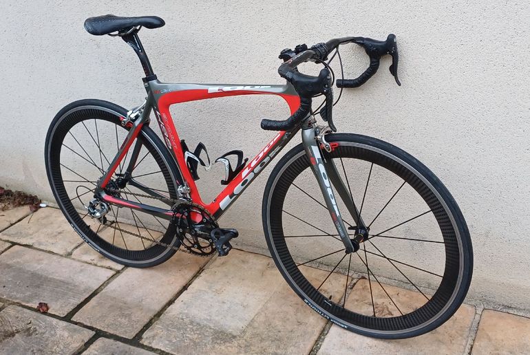 Used Look Look Custom Campagnolo Record 2005 Road & Gravel, Red — image 3 of 4