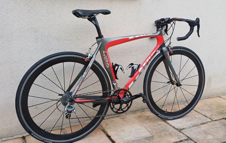 Used Look Look Custom Campagnolo Record 2005 Road & Gravel, Red — image 2 of 4