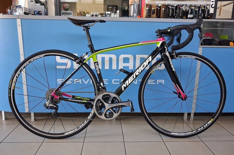 Used Merida Scultura CF Team-E 2014 2014 Road & Gravel, Black — image 1 of 8