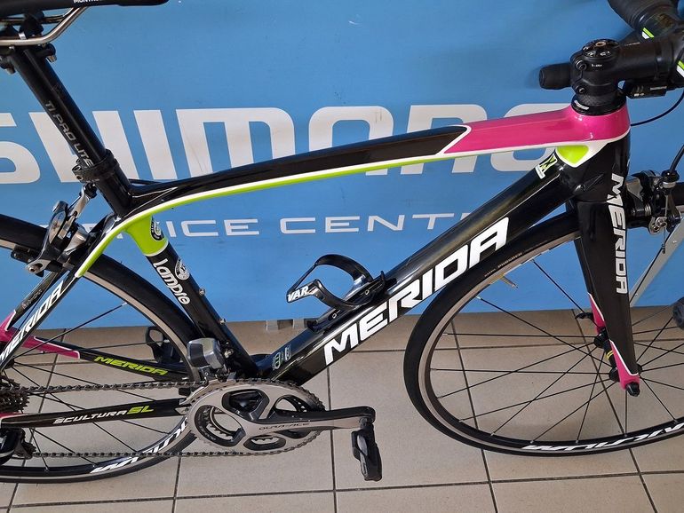 Used Merida Scultura CF Team-E 2014 2014 Road & Gravel, Black — image 3 of 8