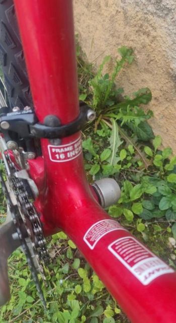 Used Giant Giant Custom Shimano Deore XT 2000 Mountainbike, Red — image 7 of 7