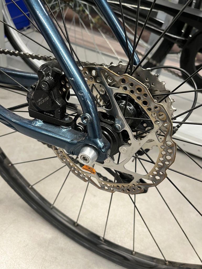 Used Eddy Merckx Eddy Merckx Pévèle Aluminium Shimano 105 2x12 2025 Road & Gravel, Blue — image 11 of 13