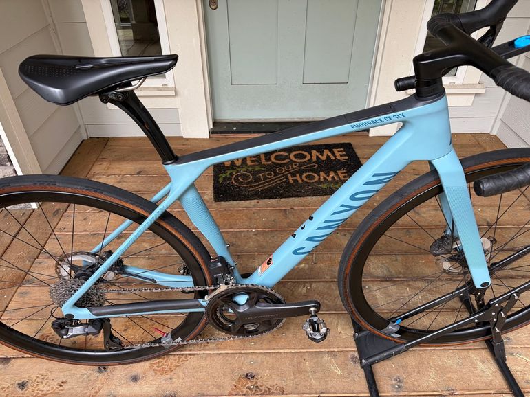 Used Canyon Endurace CF SLX 8 Di2 Aero 2024 2024 Road & Gravel, Blue — image 4 of 6