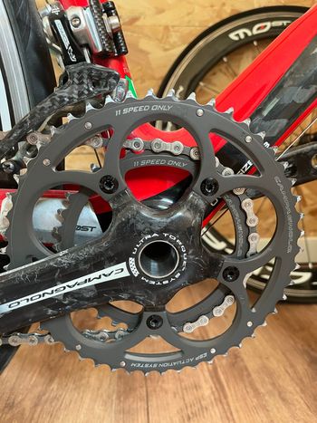 Used Pinarello Pinarello Custom Campagnolo Record 2015 Road & Gravel, Red — image 2 of 6