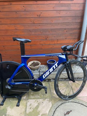 Used Giant Trinity Shimano Ultegra Di2 2018 Road & Gravel, Blue — image 2 of 11