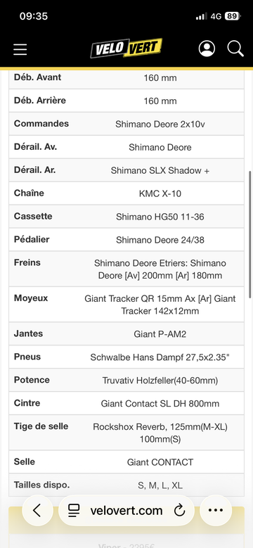Tweedehands Giant Reign Shimano Deore XT 2015 Mountainbike — afbeelding 15 van 16