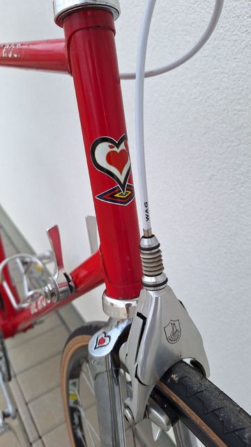 Used De Rosa Custom Campagnolo Record 1989 Road & Gravel, Red — image 5 of 6