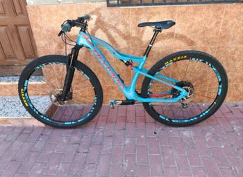 Used Olympia Bullet SRAM GX Eagle 2018 Mountainbike, Blue — image 2 of 10