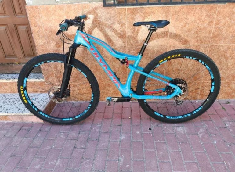 Used Olympia Bullet SRAM GX Eagle 2018 Mountainbike, Blue — image 2 of 10