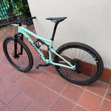 Used Specialized S Works Custom SRAM XX1 Eagle AXS 2020 Mountainbike, Green — image 2 of 6