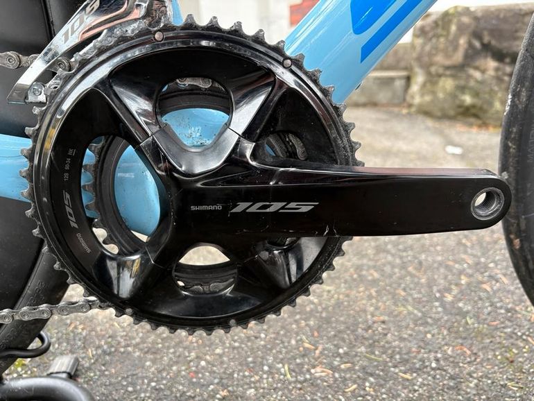 Used Shimano Rennrad Triathlonrad Shimano DI2 105 2024 Road & Gravel, Blue — image 6 of 8