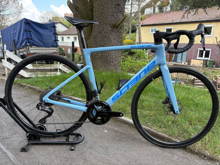 Used Shimano Rennrad Triathlonrad Shimano DI2 105 2024 Road & Gravel, Blue — image 1 of 8