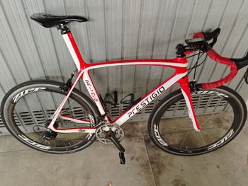 Used Prestigio Prestigio Custom Campagnolo Chorus 2009 Road & Gravel, Rosso — image 2 of 3