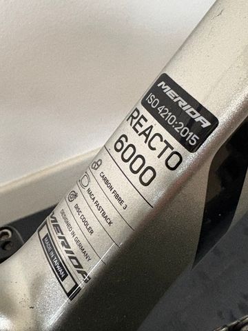 Used Merida REACTO 6000 Di2 2024 2024 Road & Gravel, Light Gray — image 2 of 7